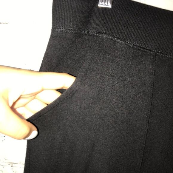 Tahari Lounge Black Flare Pants Size Large - Picture 3 of 9